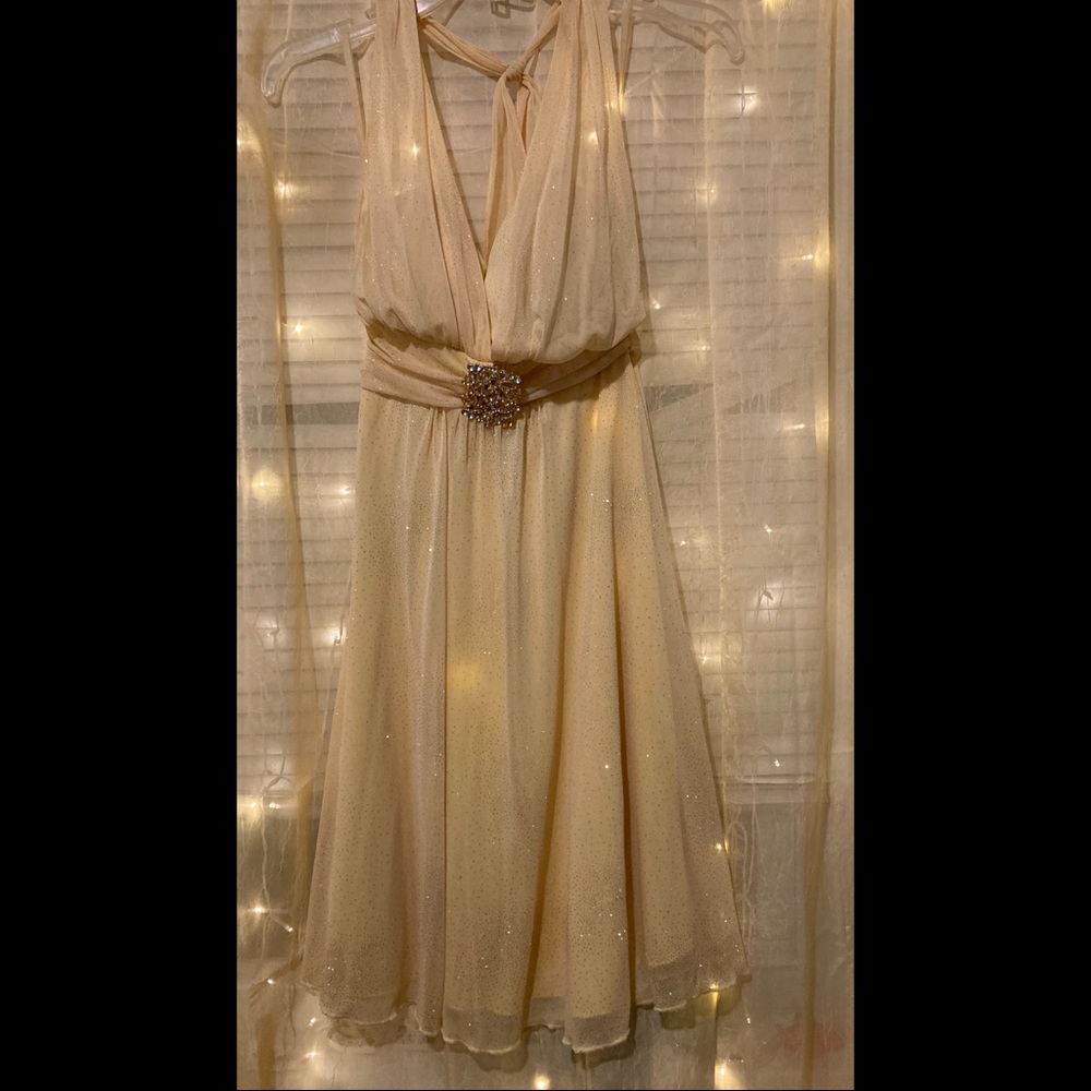 womens yellow prom dress
